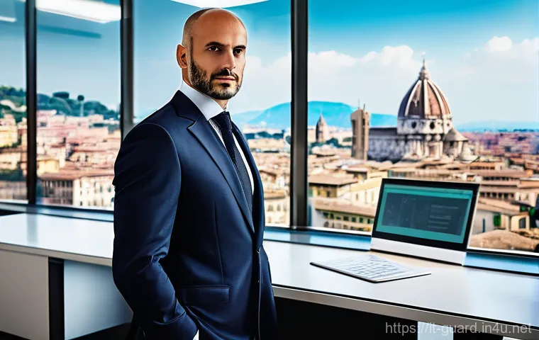 경비지도사 자격증으로 시작할 수 있는 사업 - **Prompt: The Visionary Security Entrepreneur**
    "A confident, diverse Italian male or female ent...