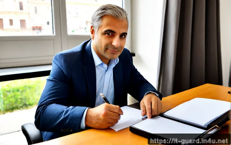 경비지도사와 관련된 지원 정책 - Photorealistic Italian career support consultation for aspiring private security supervisors, a conf...